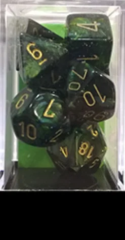 Set Dadi Scarab - Giada/Oro