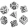 Set Dadi Steampunk - Bianco, Nero