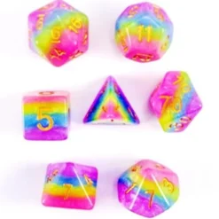 Set Dadi Stratificati - Cotton Candy