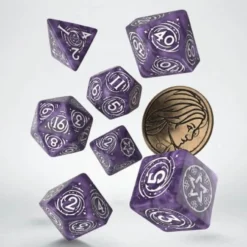Set Dadi The Witcher - Yennefer: Lilac and Gooseberries