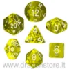 Set Dadi Trasparenti - Giallo/Bianco