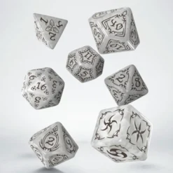 Set Dadi Tribali - Bianco Perla, Marrone
