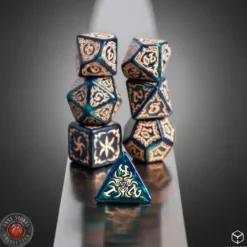 Set Dadi Tribali - Blu-Verde, Beige