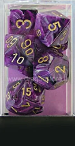 Set Dadi Vortex - Viola/Oro
