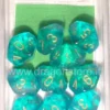 Set 10D10 Borealis - Ciano/Oro