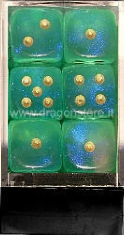 Set 12D6 Borealis - Verde Chiaro Acero/Oro