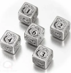 Set 5D6 Dadi Steampunk - Metallo