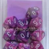 Set 10D10 Festive - Violetto/Bianco