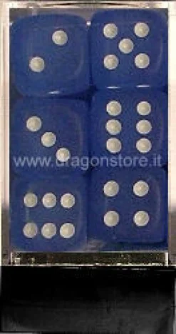 Set 12D6 Frosted - Blu/Bianco