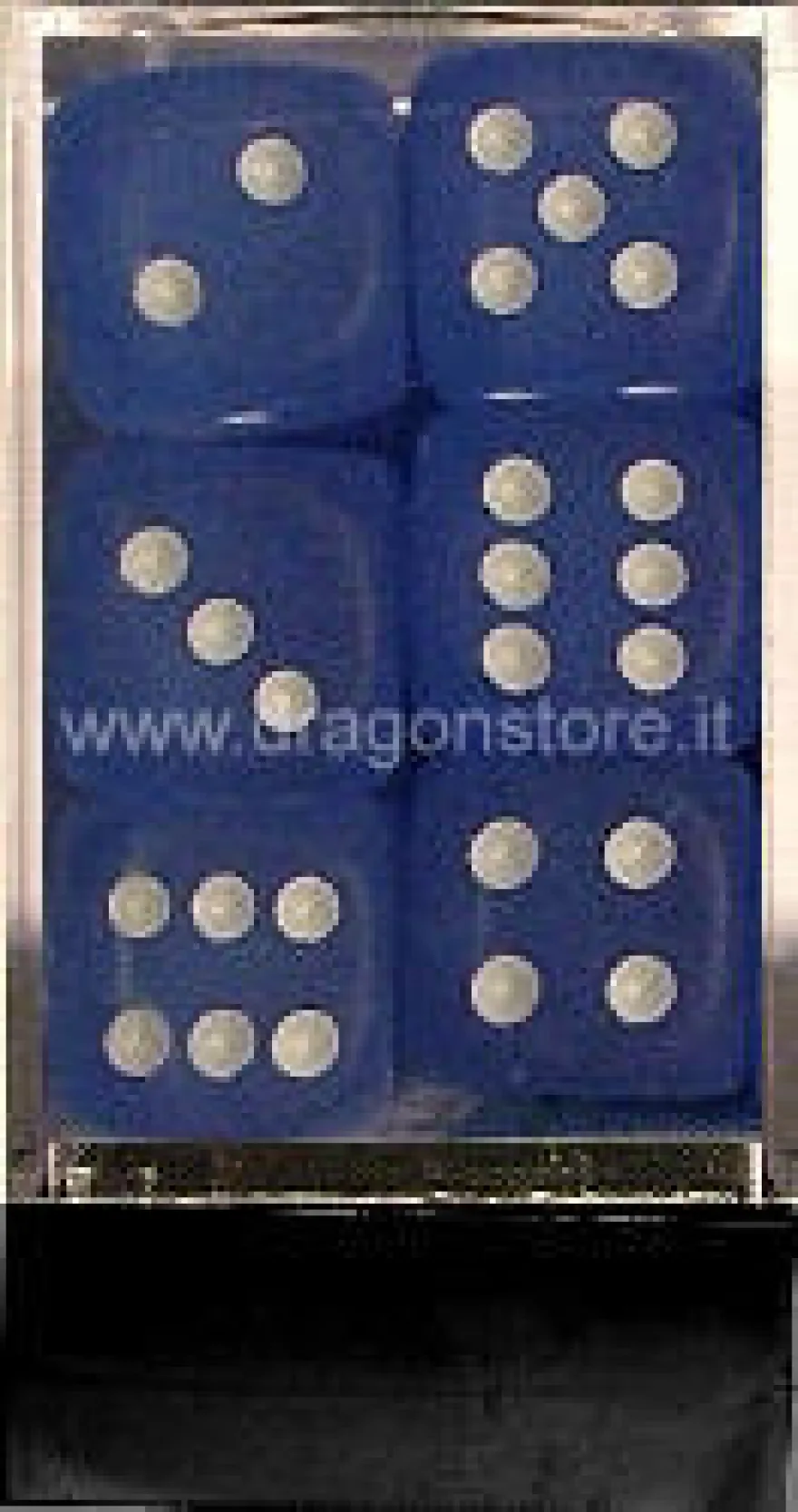 Set 12D6 Frosted - Blu/Bianco