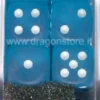 Set 12D6 Frosted - Blu Caraibico/Bianco