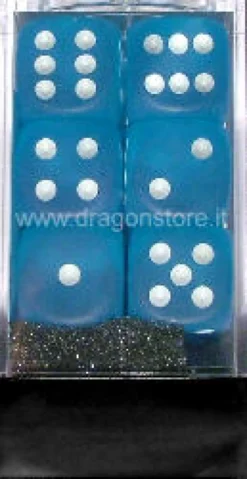 Set 12D6 Frosted - Blu Caraibico/Bianco