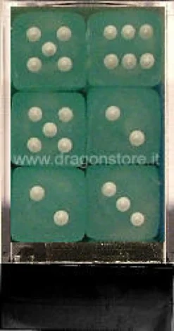 Set 12D6 Frosted - Ciano/Bianco