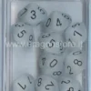 Set 10D10 Frosted - Trasparente/Nero