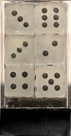 Set 12D6 Frosted - Trasparente/Nero