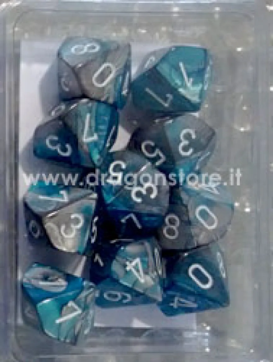 Set 10D10 Gemini 6 - Acciaio-Ciano/Bianco