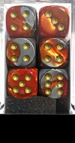 Set 12D6 Gemini 7 - Arancione-Acciaio/Oro