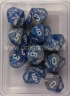 Set 10D10 Gemini - Blu-Acciaio/Bianco