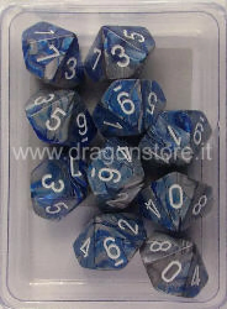 Set 10D10 Gemini - Blu-Acciaio/Bianco