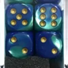 Set 12D6 Gemini 7 - Blu-Ciano/Oro