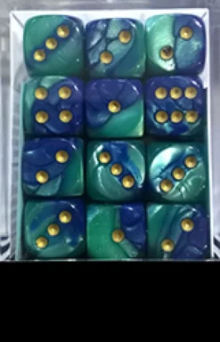 Set 36D6 Gemini 7 - Blu-Ciano/Oro