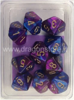 Set 10D10 Gemini 2 - Blu-Viola/Oro