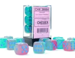 Set 12D6 Gemini Luminescente - Gel Verde-Rosa/Blu
