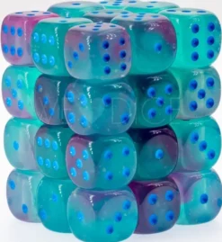Set 36D6 Gemini Luminescente - Gel Verde-Rosa/Blu