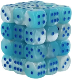 Set 36D6 Gemini Luminescente - Turchese Perlato-Bianco/Blu