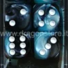 Set 12D6 Gemini 5 - Nero-Ciano/Bianco