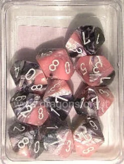 Set 10D10 Gemini 2 - Nero-Rosa/Bianco