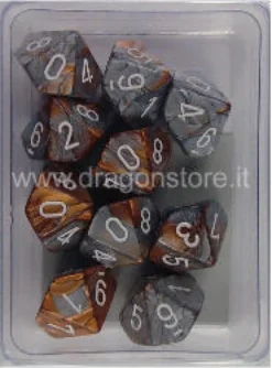Set 10D10 Gemini - Rame-Acciaio/Bianco