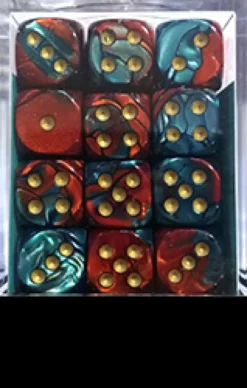 Set 36D6 Gemini 7 - Rosso-Ciano/Oro