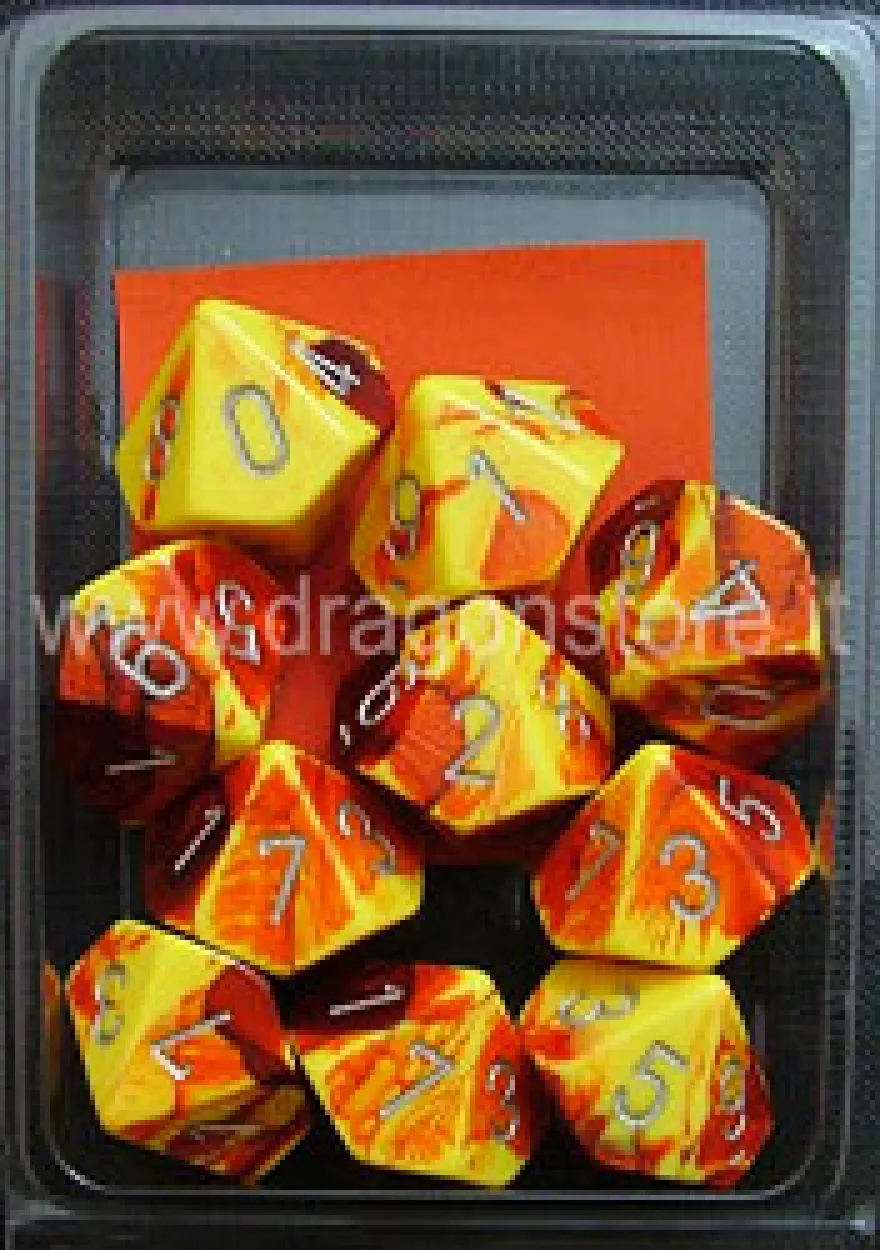 Set 10D10 Gemini 5 - Rosso-Giallo/Argento
