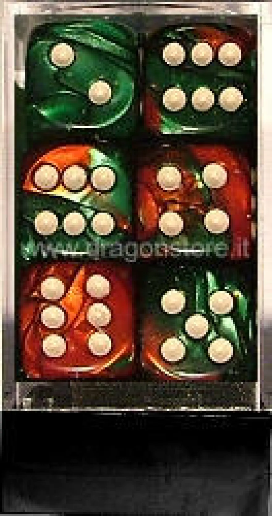 Set 12D6 Gemini 2 - Verde-Rosso/Bianco