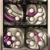 Set 12D6 Gemini 2 - Viola-Acciaio/Bianco