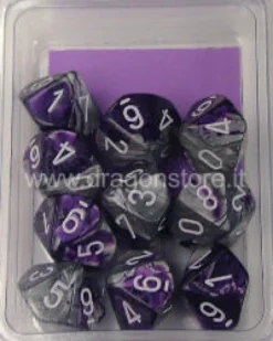 Set 10D10 Gemini 2 - Viola-Acciaio/Bianco