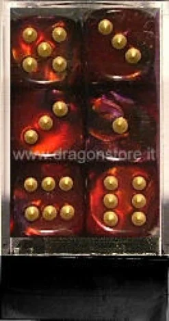 Set 12D6 Gemini - Viola-Rosso/Oro