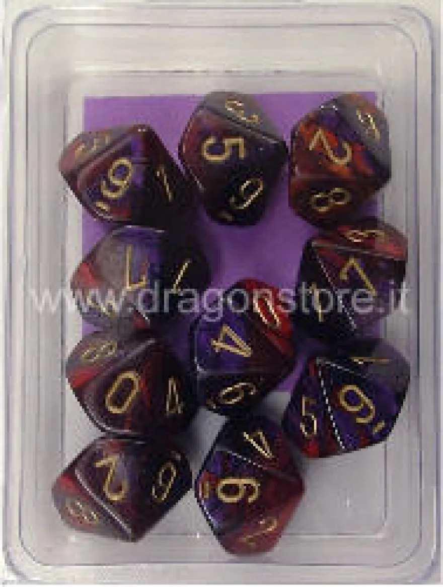 Set 10D10 Gemini - Viola-Rosso/Oro