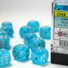 Set 12D6 Luminescente - Blu Cielo/Argento