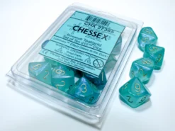 Set 10D10 Luminescente: Borealis - Ciano/Oro