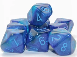 Set 10D10 Luminescenti: Gemini - Blu/Azzurro