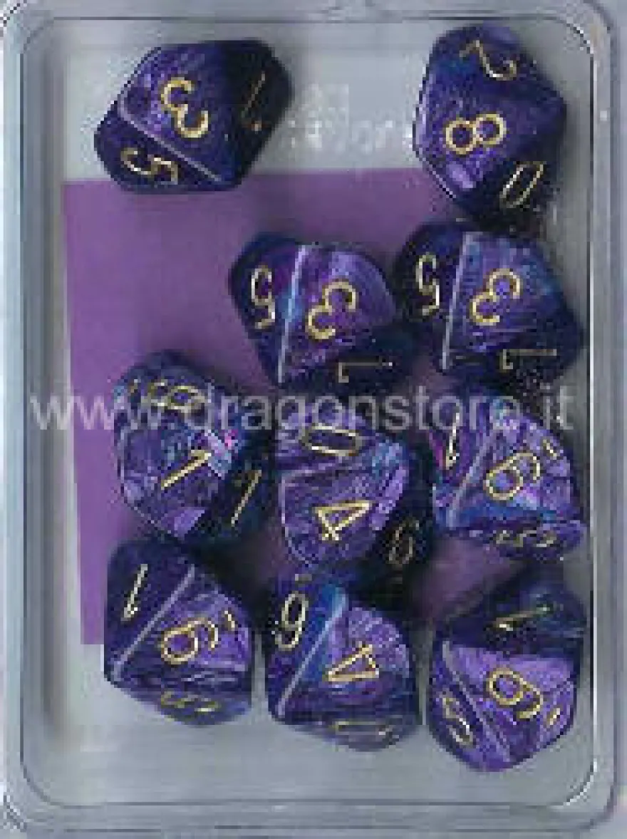 Set 10D10 Lustrous - Viola/Oro
