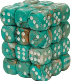 Set 36D6 Marble - Verde Rame/bianco