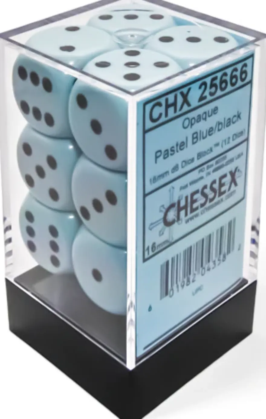 Set 12D6 Opachi - Blu/Nero Pastello
