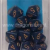 Set 10D10 Opachi - Blu Sporco/Oro