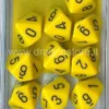 Set 10D10 Opachi - Giallo/Nero
