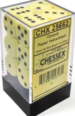 Set 12D6 Opachi - Giallo/Nero Pastello