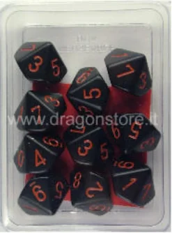 Set 10D10 Opachi - Nero/Rosso