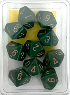 Set 10D10 Opachi - Verde Sporco/Oro